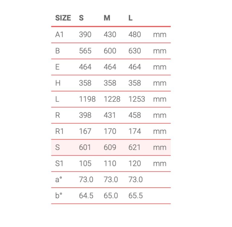 Fantic XF1 Integra 160 geometrie